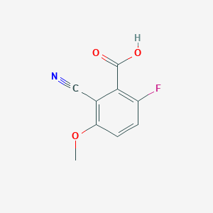 molecular formula C9H6FNO3 B8731667 2-Cyano-6-fluoro-3-methoxybenzoic acid 