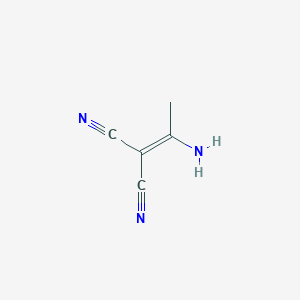 molecular formula C5H5N3 B8731727 (1-Aminoethylidene)propanedinitrile CAS No. 921-76-6