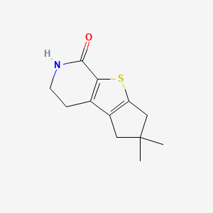 6,6-Dimethyl-2,3,4,5,6,7-hexahydro-1H-cyclopenta[4,5]thieno[2,3-c]pyridin-1-one