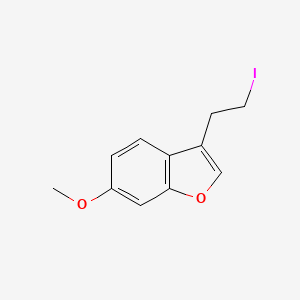 3-(2-iodoethyl)-6-methoxybenzofuran