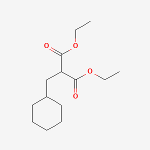 molecular formula C14H24O4 B8731779 Diethyl 2-cyclohexylmethylmalonate CAS No. 29805-59-2