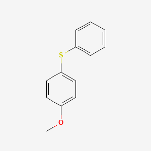 molecular formula C13H12OS B8731816 Benzene, 1-methoxy-4-(phenylthio)- CAS No. 5633-57-8