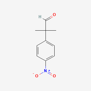 2-Methyl-2-(4-nitrophenyl)propanal