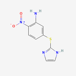 5-[(1H-Imidazol-2-yl)sulfanyl]-2-nitroaniline