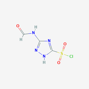 5-formamido-1H-1,2,4-triazole-3-sulfonyl chloride
