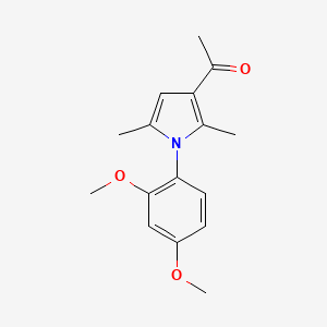 1-[1-(2,4-Dimethoxyphenyl)-2,5-dimethyl-1H-pyrrol-3-yl]ethan-1-one
