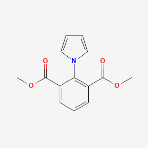 molecular formula C14H13NO4 B8731941 Dimethyl 2-(1H-pyrrol-1-yl)benzene-1,3-dicarboxylate CAS No. 89207-99-8