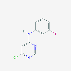 molecular formula C10H7ClFN3 B8732023 4-Chloro-6-(3-fluorophenylamino)pyrimidine 