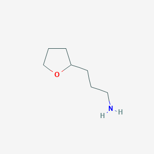 molecular formula C7H15NO B8732027 3-(Tetrahydro-furan-2-yl)-propylamine 