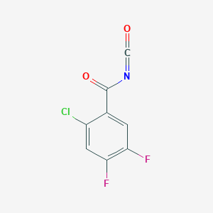molecular formula C8H2ClF2NO2 B8732085 2-Chloro-4,5-difluorobenzoyl Isocyanate CAS No. 634616-77-6