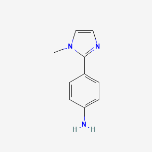 molecular formula C10H11N3 B8732212 4-(1-Methyl-imidazol-2-yl)-aniline 