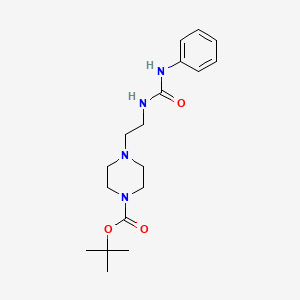 Tert-butyl 4-(2-(3-phenylureido)ethyl)piperazine-1-carboxylate