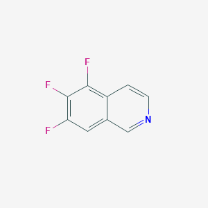 molecular formula C9H4F3N B8732325 5,6,7-Trifluoro-isoquinoline 