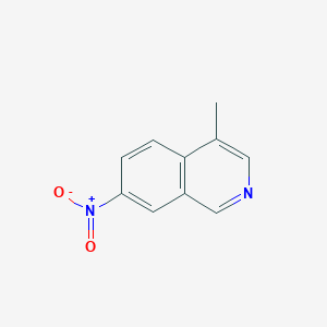 molecular formula C10H8N2O2 B8732491 4-Methyl-7-nitroisoquinoline 