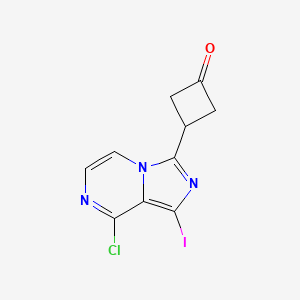 3-(8-Chloro-1-iodoimidazo[1,5-a]pyrazin-3-yl)cyclobutanone