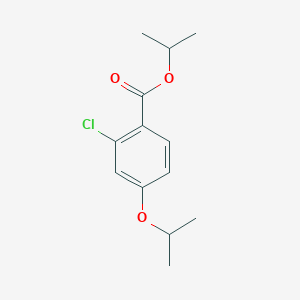 molecular formula C13H17ClO3 B8732547 Isopropyl 2-chloro-4-isopropoxybenzoate CAS No. 219764-65-5