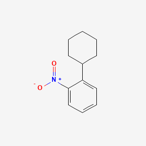molecular formula C12H15NO2 B8732685 Benzene, 1-cyclohexyl-2-nitro- CAS No. 7137-56-6