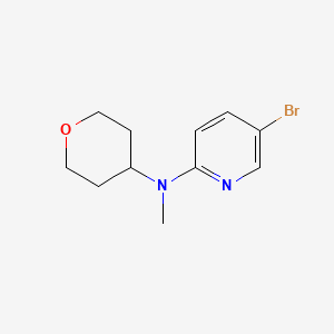 molecular formula C11H15BrN2O B8732729 5-bromo-N-methyl-N-(tetrahydro-2H-pyran-4-yl)pyridin-2-amine 