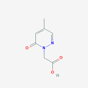 molecular formula C7H8N2O3 B8732880 [4-Methyl-6-oxopyridazin-1(6H)-yl]acetic acid 