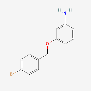 molecular formula C13H12BrNO B8732888 3-(4-Bromo-benzyloxy)-phenylamine 