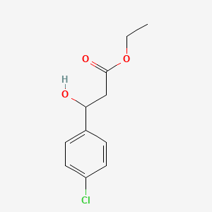 molecular formula C11H13ClO3 B8732914 Ethyl 3-(4-chlorophenyl)-3-hydroxypropanoate 