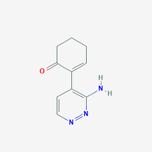 2-(3-Aminopyridazin-4-yl)cyclohex-2-en-1-one