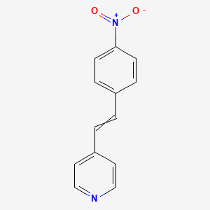 molecular formula C13H10N2O2 B8732953 4-[2-(4-Nitro-phenyl)-vinyl]-pyridine 