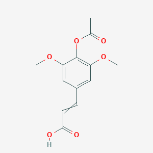 3-[4-(Acetyloxy)-3,5-dimethoxyphenyl]prop-2-enoic acid