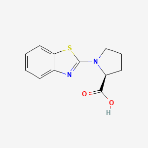 (2S)-1-(1,3-benzothiazol-2-yl)pyrrolidine-2-carboxylic acid