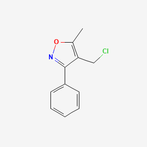 Isoxazole, 4-(chloromethyl)-5-methyl-3-phenyl-