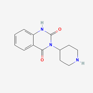 molecular formula C13H15N3O2 B8733023 3-(Piperidin-4-yl)quinazoline-2,4(1H,3H)-dione 