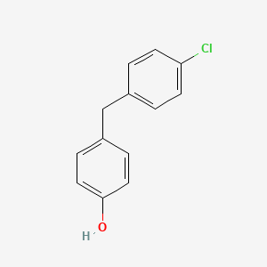 molecular formula C13H11ClO B8733028 4-[(4-Chlorophenyl)methyl]phenol CAS No. 52890-73-0
