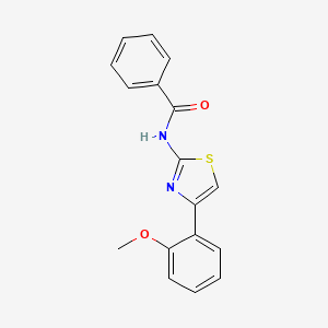 molecular formula C17H14N2O2S B8733031 N-[4-(2-Methoxy-phenyl)-thiazol-2-yl]-benzamide 