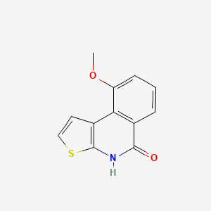 molecular formula C12H9NO2S B8733052 9-methoxy-4H-thieno[2,3-c]isoquinolin-5-one CAS No. 420849-24-7