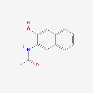 molecular formula C12H11NO2 B8733056 N-(3-hydroxynaphthalen-2-yl)acetamide CAS No. 67347-17-5
