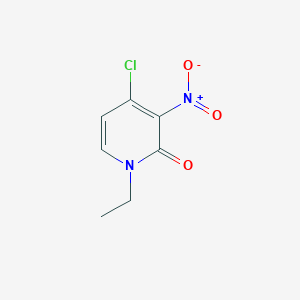 molecular formula C7H7ClN2O3 B8733070 4-chloro-1-ethyl-3-nitro-1H-pyridin-2-one CAS No. 921214-31-5