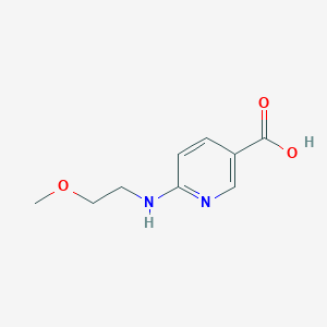molecular formula C9H12N2O3 B8733086 6-(2-Methoxyethylamino)nicotinic acid 