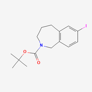 molecular formula C15H20INO2 B8733102 1,1-Dimethylethyl 7-iodo-1,3,4,5-tetrahydro-2h-2-benzazepine-2-carboxylate 