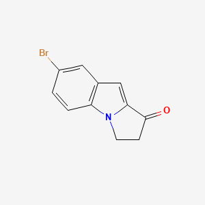 molecular formula C11H8BrNO B8733113 7-Bromo-2,3-dihydro-1H-pyrrolo[1,2-a]indol-1-one 