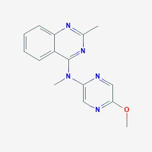 molecular formula C15H15N5O B8733203 N-(5-Methoxypyrazin-2-yl)-N,2-dimethylquinazolin-4-amine CAS No. 827031-64-1