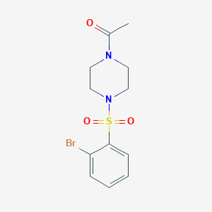 1-[4-(2-Bromobenzenesulfonyl)piperazin-1-yl]ethan-1-one