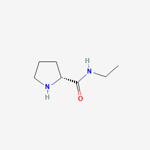 molecular formula C7H14N2O B8733453 (2R)-N-ethylpyrrolidine-2-carboxamide 
