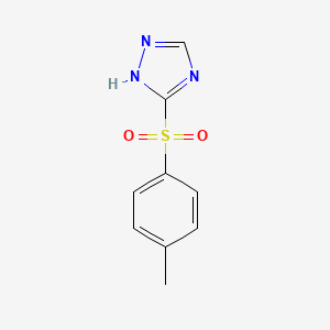 molecular formula C9H9N3O2S B8733606 5-Tosyl-1H-1,2,4-triazole 