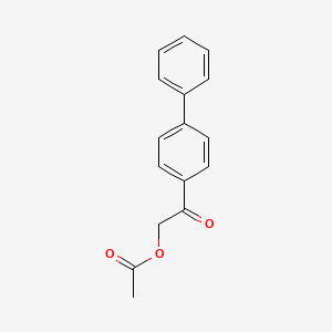 molecular formula C16H14O3 B8733743 2-(Biphenyl-4-yl)-2-oxoethyl acetate CAS No. 4376-27-6