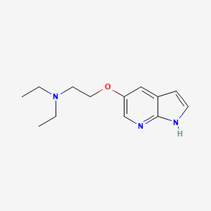 molecular formula C13H19N3O B8733752 diethyl-[2-(1H-pyrrolo[2,3-b]pyridin-5-yloxy)-ethyl]-amine CAS No. 918523-69-0