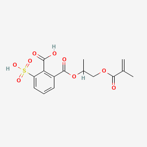 B8733768 1-(1-Methyl-2-methacryloyloxyethyl) sulfophthalate CAS No. 40139-96-6