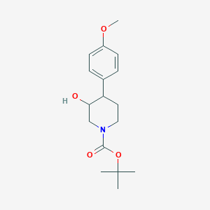 Tert-butyl 3-hydroxy-4-(4-methoxyphenyl)piperidine-1-carboxylate