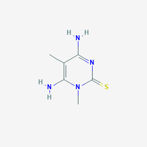 molecular formula C6H10N4S B8733813 4,6-Diamino-1,5-dimethylpyrimidine-2(1H)-thione CAS No. 133889-00-6