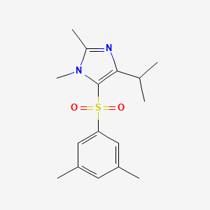 molecular formula C16H22N2O2S B8733833 1H-Imidazole, 5-((3,5-dimethylphenyl)sulfonyl)-1,2-dimethyl-4-(1-methylethyl)- CAS No. 178979-98-1
