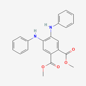 molecular formula C22H20N2O4 B8733857 Dimethyl 4,5-dianilinobenzene-1,2-dicarboxylate CAS No. 130672-95-6